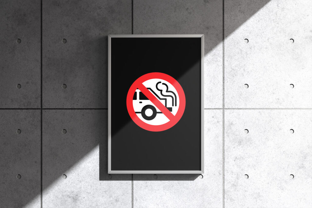 Please Stop Idling sign