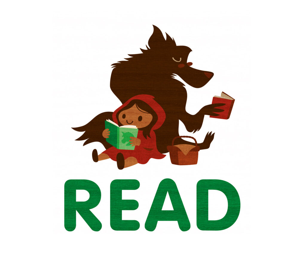 Reading with Red Riding Hood